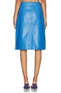 view 4 of 6 Olwen Leather Skirt in Blue