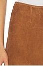 view 6 of 6 Clemmie Suede Skirt in Tan