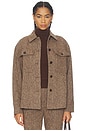 view 1 of 4 Charlie Wool Overshirt in Sand Flec