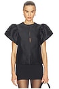 view 1 of 4 Jorja Puff Sleeve Top in Black