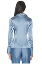 view 3 of 4 JANIS サテンシャツ in Steel Blue