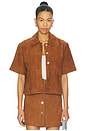 view 1 of 5 Jane Suede Shirt in Tan