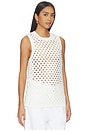 view 2 of 4 Jeanie Crochet Knitted Vest in White