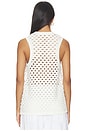 view 3 of 4 Jeanie Crochet Knitted Vest in White