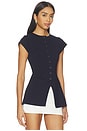 view 2 of 4 Ariel Ponte Top in Navy