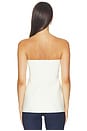 view 3 of 4 Amy Knitted Bandeau Peplum Top in Ivory