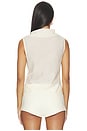 view 3 of 4 TOP TRANSPARENTE DANA in White