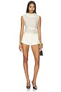 view 4 of 4 TOP TRANSPARENTE DANA in White