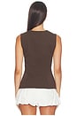 view 4 of 5 Miguel Zip Ponte Top in Brown