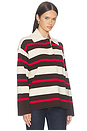 view 2 of 4 Ester Polo Top in Multi Red
