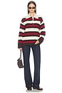 view 5 of 4 Ester Polo Top in Multi Red
