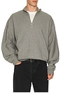 view 1 of 4 Idris Quarter Zip Sweater in Grey Heather