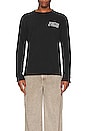 view 3 of 4 Dr. Woo Long Sleeve T-shirt in Vintage Black