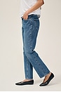 view 3 of 7 Lana Mid Rise Straight Jeans in Sphere