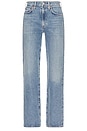 view 7 of 8 Harper Mid Rise Relaxed Straight Jeans in Flash