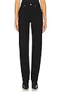 view 1 of 6 90s Pinch Waist Long High Rise Straight Jeans in Cover