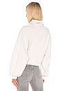 view 3 of 4 Balloon Sleeve Turtleneck Sweatshirt in Plaster