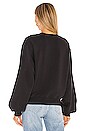 view 3 of 4 Balloon Sleeve Sweatshirt in Black
