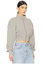 view 2 of 4 Asta Zip Sweatshirt in Drab