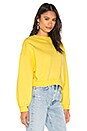 view 2 of 4 Balloon Sleeve Cropped Sweatshirt in Citrus