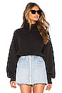 view 1 of 4 X REVOLVE Balloon Sleeve Turtleneck Sweatshirt in Black