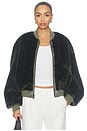 view 2 of 5 Frankie Reversible Bomber in Fern