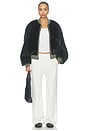view 6 of 5 Frankie Reversible Bomber in Fern