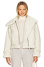 view 1 of 5 x Shoreditch Ski Club Lola Shearling Jacket in Natural & White