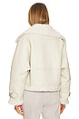 view 4 of 5 x Shoreditch Ski Club Lola Shearling Jacket in Natural & White