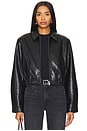 view 1 of 5 X Shoreditch Ski Club Essie Cropped Jacket in Black