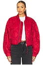 view 1 of 5 Iona Quilted Jacket in Tomato