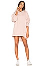 view 1 of 4 High Low Hoodie in Smoke Pink