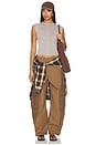 view 6 of 6 Ambika Utility Pant in Toffee