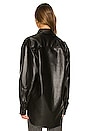 view 3 of 4 Utility Faux Leather Shirt in Detox