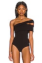 view 2 of 5 Sliced Bodysuit in Black