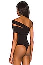 view 4 of 5 Sliced Bodysuit in Black