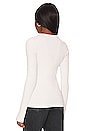 view 3 of 4 Lyza Cut Out Rib Top in Powder
