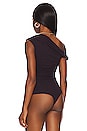 view 4 of 5 Hilma Twist Sleeve Bodysuit in Night Shade