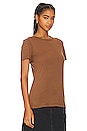 view 2 of 4 Annise Slim Tee in Beeswax