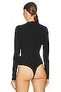 view 4 of 5 Zena Deep V Bodysuit in Black