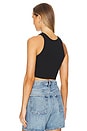 view 3 of 4 Cropped Bailey Tank in Black