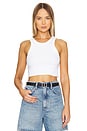 view 1 of 4 Cropped Bailey Tank in White