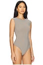 view 3 of 5 Aura Sleeveless Bodysuit in Aluminum