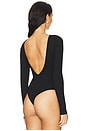 view 4 of 5 Bridget V Back Bodysuit in Black