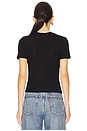 view 3 of 4 Ronya Layering Rib Tee in Black