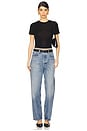 view 4 of 4 Ronya Layering Rib Tee in Black
