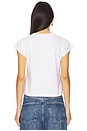 view 3 of 4 Bryce Cap Sleeve Tee in White