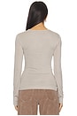 view 3 of 4 Eve Twist Tee in Dolphin