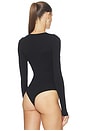 view 4 of 5 Aura Long Sleeve Bodysuit in Black