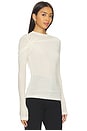 view 2 of 4 Lissa Log Sleeve Tee in Oat Milk